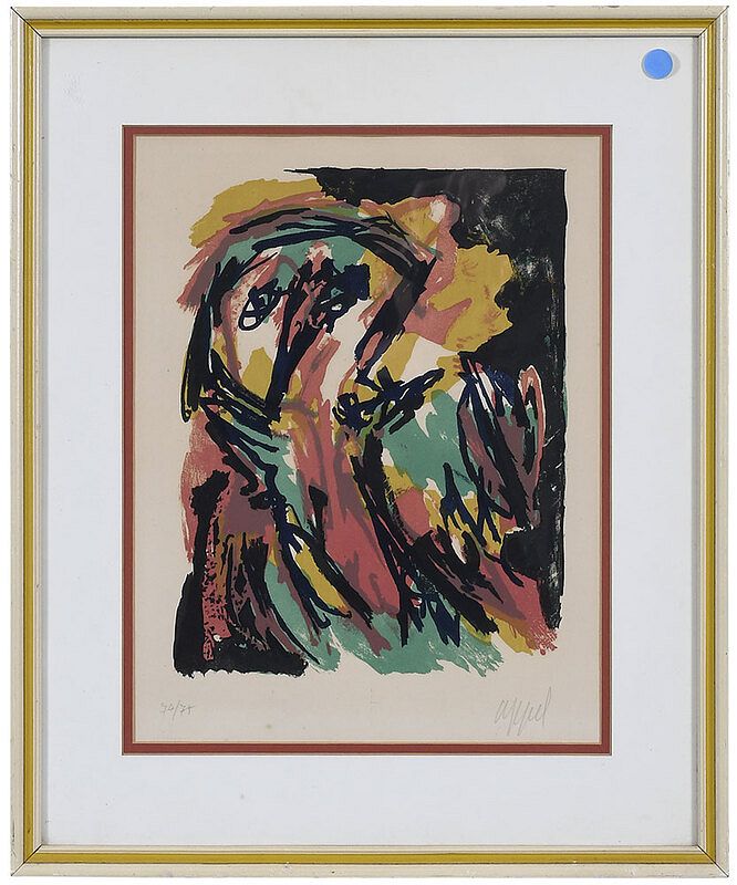 Appraisal: Karel Appel Holland - Untitled edition signed lower right Appel