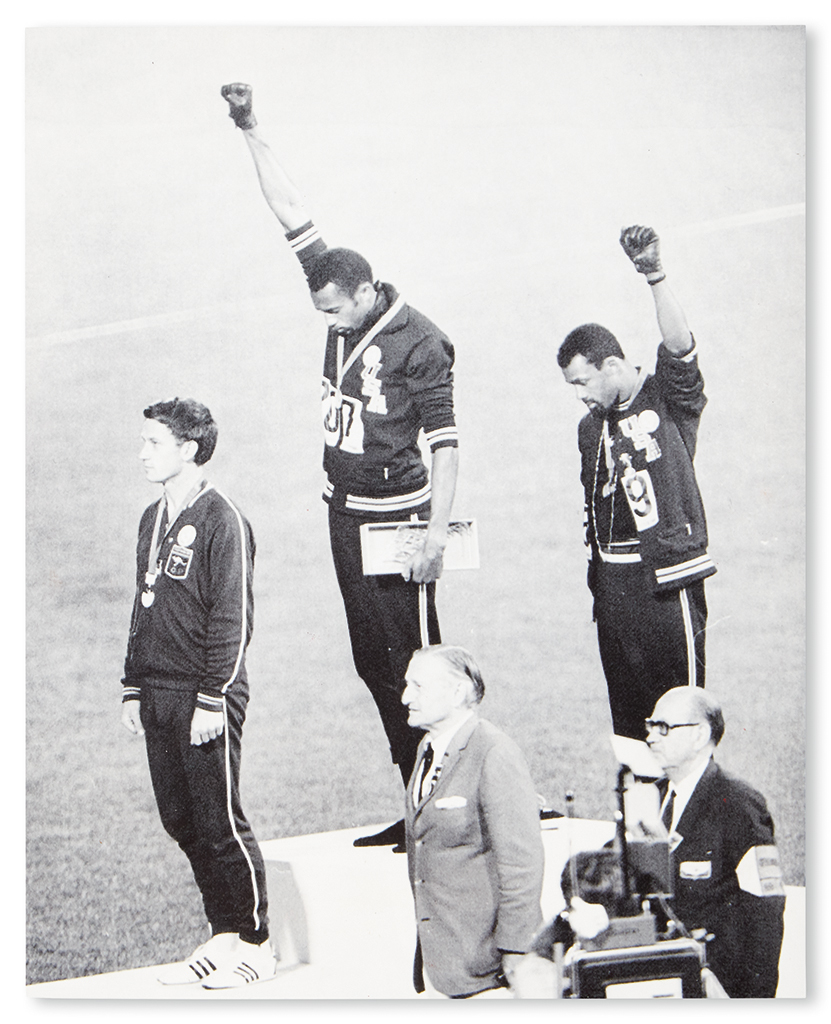 Appraisal: SPORT--TRACK TOMMIE SMITH JOHN CARLOS Black Power Salute Press photograph