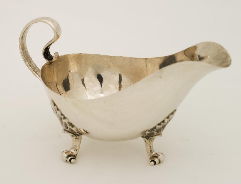 Appraisal: GEORGE V SILVER SAUCE BOAT JAMES DIXON SONS SHEFFIELD with