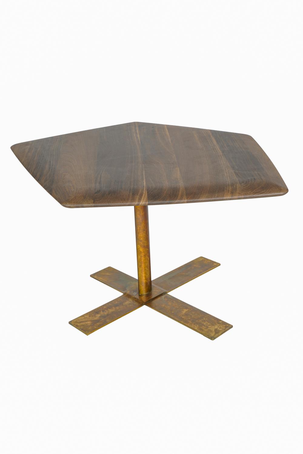 Appraisal: HENGE 'TOUCH' OCCASIONAL TABLEdesigned by Massimo Castagna burnished brass with