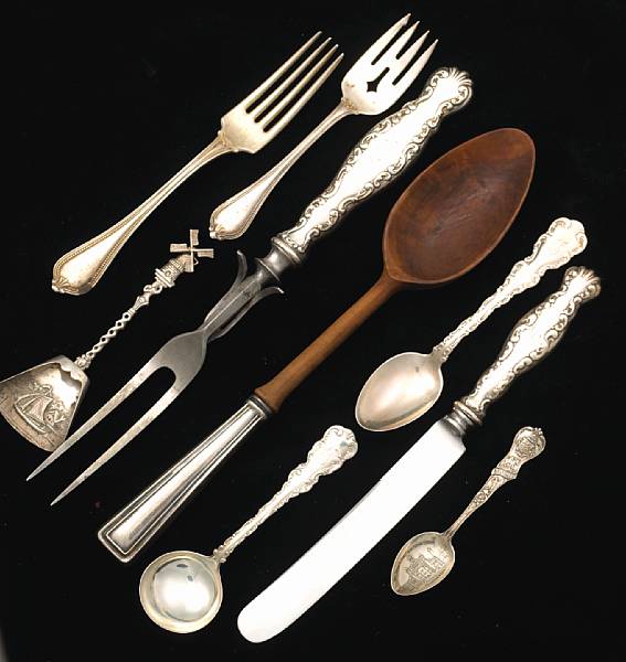 Appraisal: A quantity of sterling flatware Comprising Louis XV assembled partial