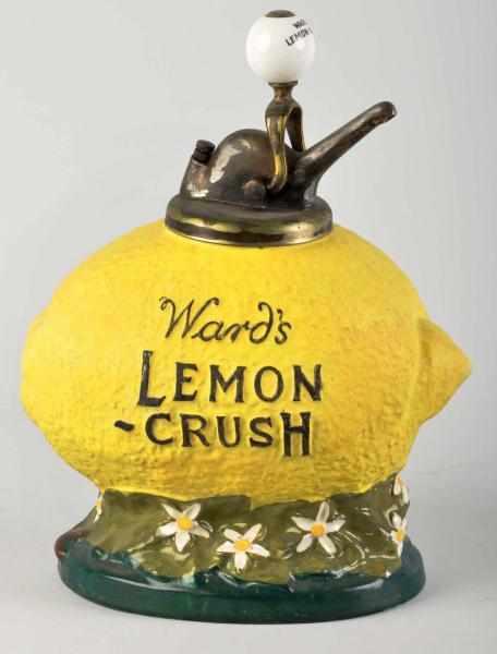 Appraisal: Ceramic Lemon Crush Syrup Dispenser Description Circa s Includes original