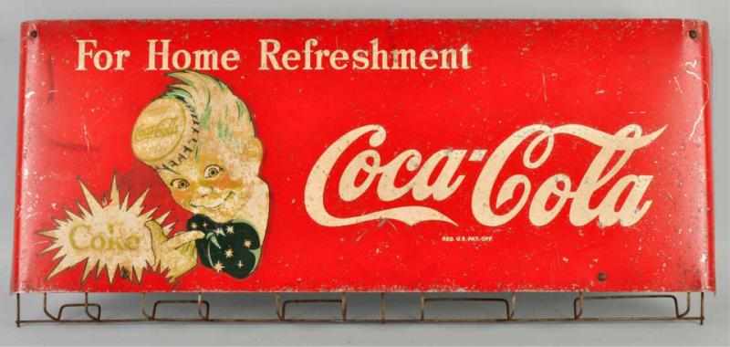 Appraisal: Coca-Cola Bag Rack Description s to s The decal is