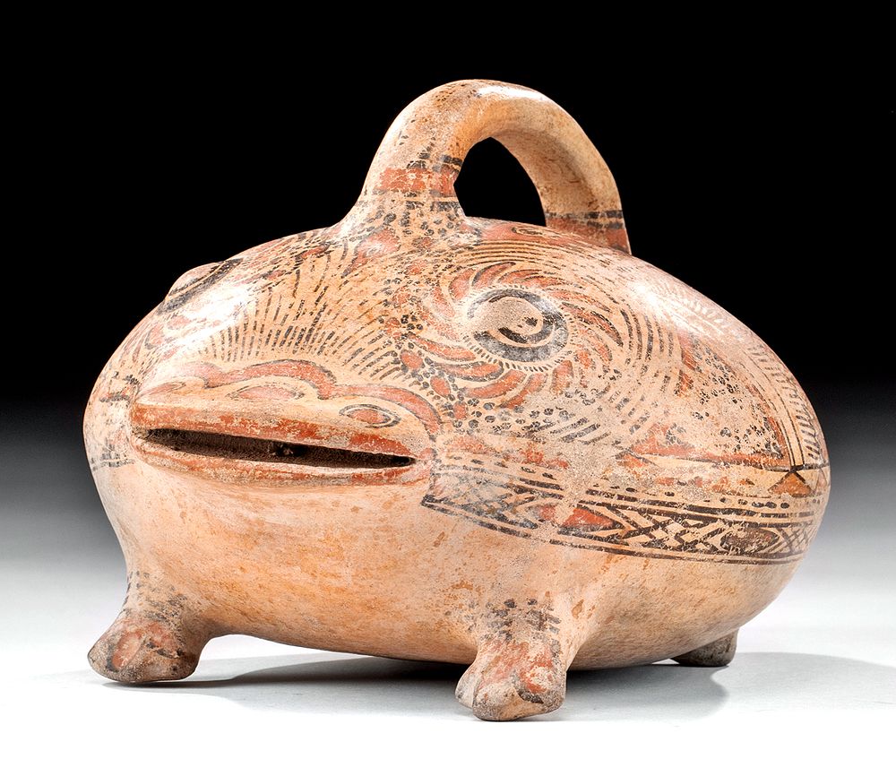 Appraisal: Costa Rican Guanacaste Polychrome Zoomorphic Vessel Pre-Columbian Costa Rica Guanacaste