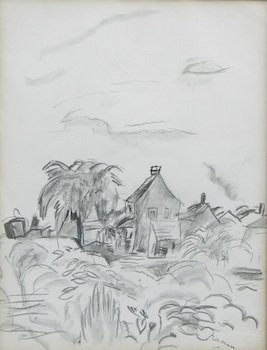 Appraisal: Jules Pascin French - Cuba Charcoal on paper stamped at