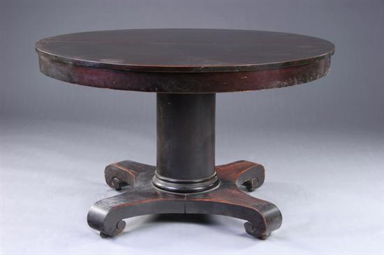 Appraisal: AMERICAN EMPIRE STYLE EXTENDING DINING TABLE late th early th