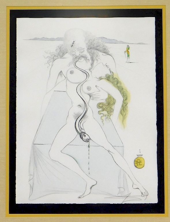 Appraisal: Salvador Dali Illustre Casanova Nude Engraving Salvador Dali France Spain