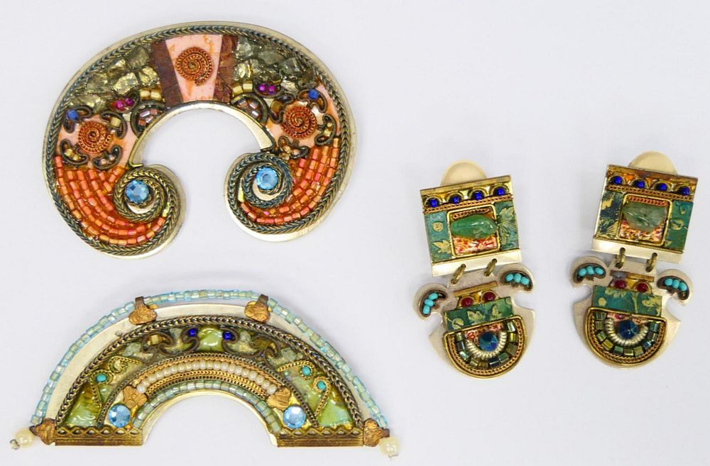 Appraisal: AYALA ISRAELI DESIGNER PIECES OF JEWELRY To include brooches and