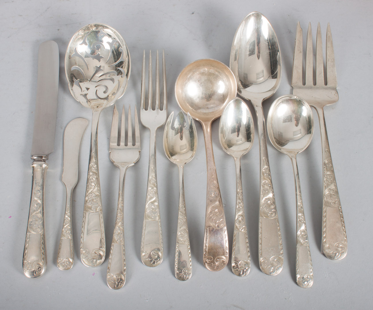 Appraisal: Set of S Kirk Son Mayflower sterling flatware comprising pieces