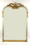 Appraisal: MIRROR - th C gilt gesso hall mirror with double