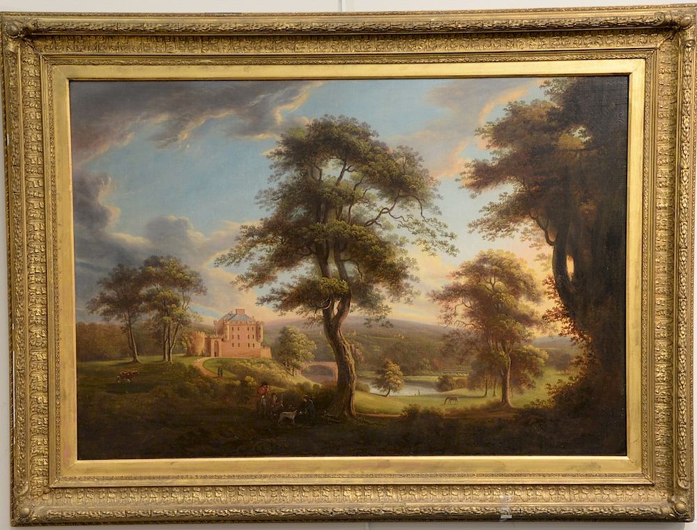 Appraisal: Attributed to Hugh Irvine English School th century oil on