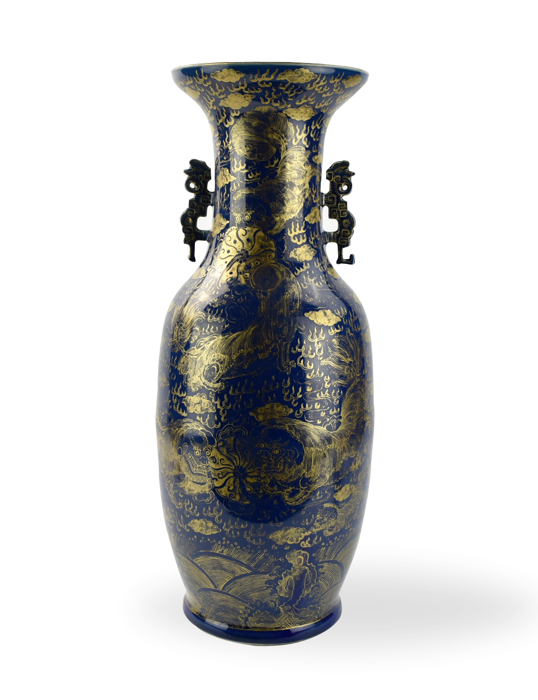 Appraisal: Chinese th C porcelain vase with splayed base wide flared