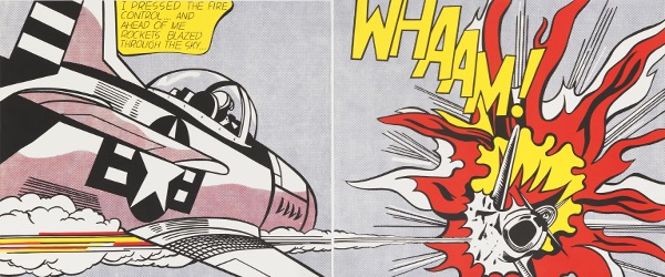 Appraisal: ROY LICHTENSTEIN AMERICAN - x each sheet size Whaam Diptych