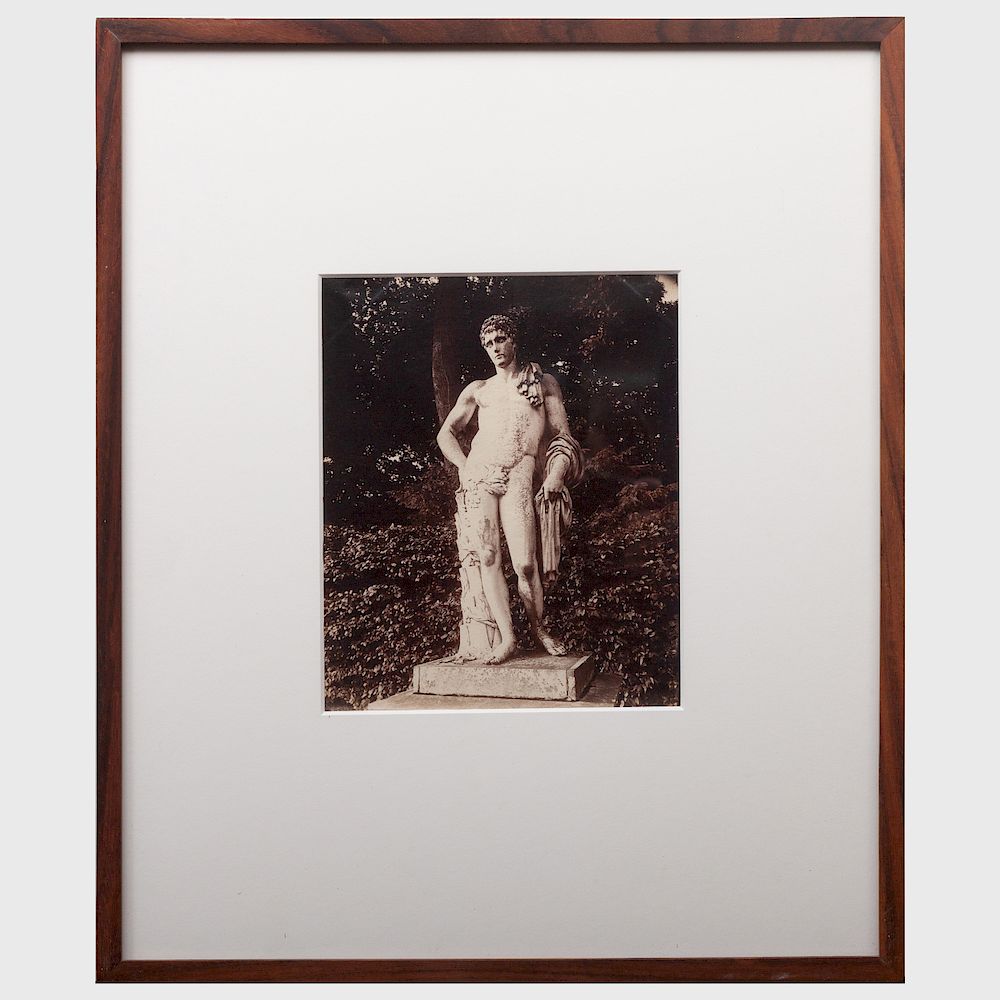 Appraisal: Eug ne Atget - Untitled Statue at Versailles Albumen print