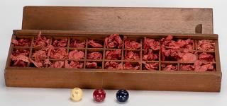 Appraisal: Collection of Round Ten-Sided Banker s Dice Numbered in Original