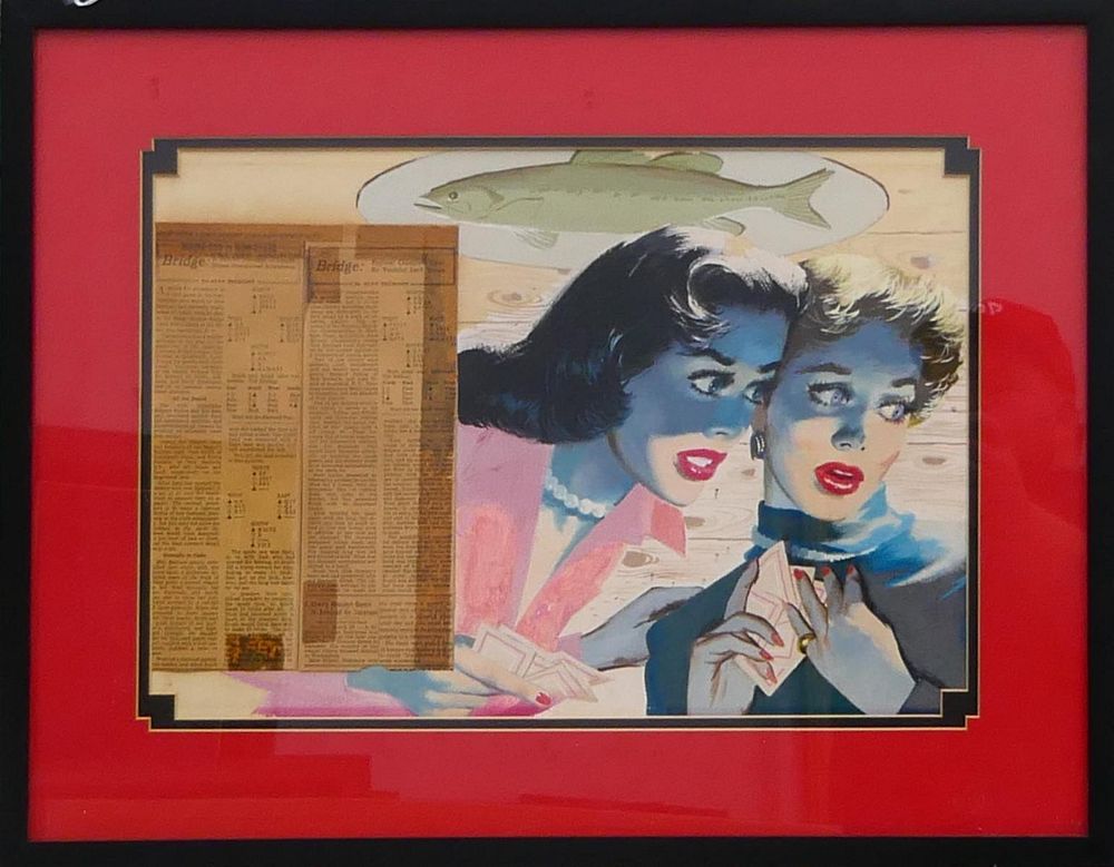 Appraisal: JON WHITCOMB USA - MIXED MEDIA WORK Attriibuted to Jon