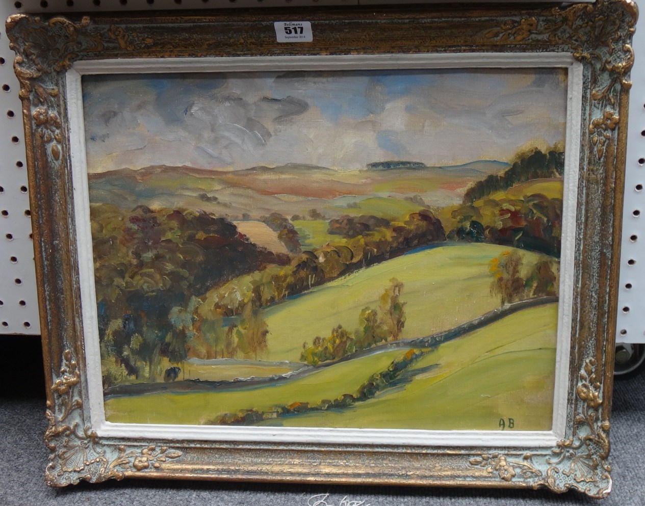 Appraisal: Attributed to John Arnesby Brown - Landscape oil on canvasboard