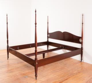 Appraisal: Four Post Original King Size Bed King size four post