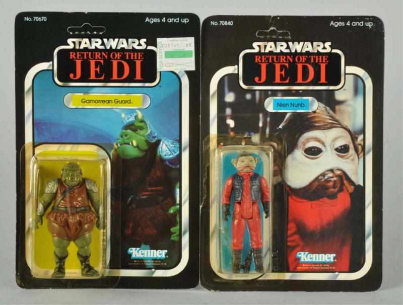 Appraisal: Lot of Star Wars Carded Figures Description Return of the