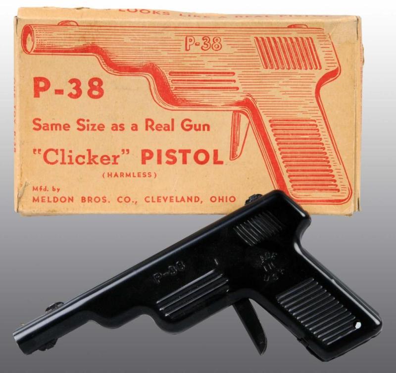 Appraisal: P- Toy Glicker Cap Gun Description Includes original box Gun