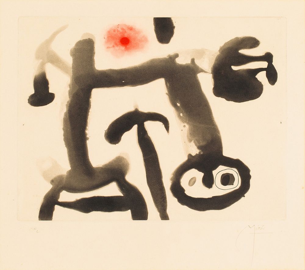 Appraisal: JOAN MIRO SPANISH - JOAN MIRO SPANISH - Le monocle