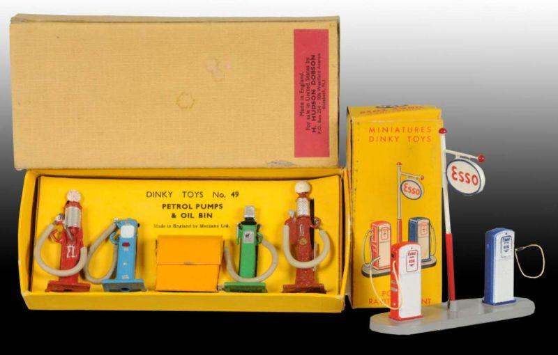 Appraisal: Lot of Dinky Toys Die-Cast Gas Pump Sets in O