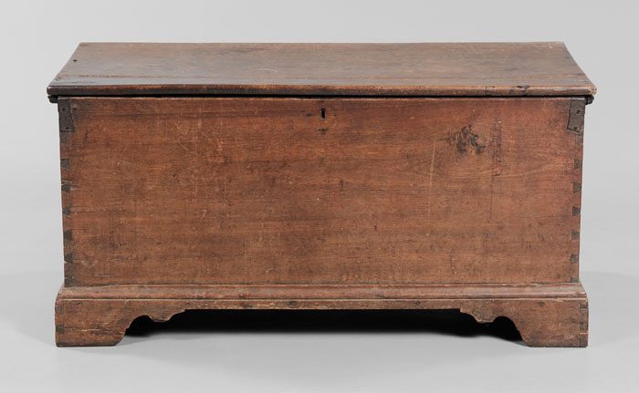 Appraisal: Chippendale Walnut Blanket Chest Pennsylvania or Southern th century single-board