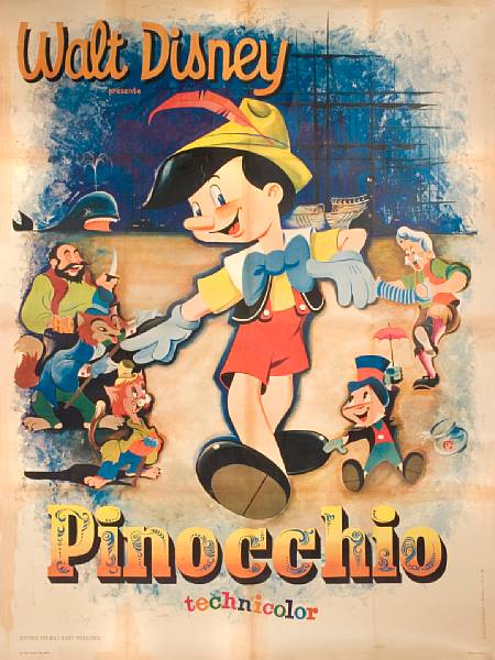 Appraisal: Pinocchio Walt Disney late s European release date very large