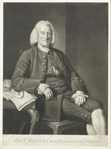 Appraisal: Portrait of John Ellicott FRS Clockmaker to his Majesty Chaloner