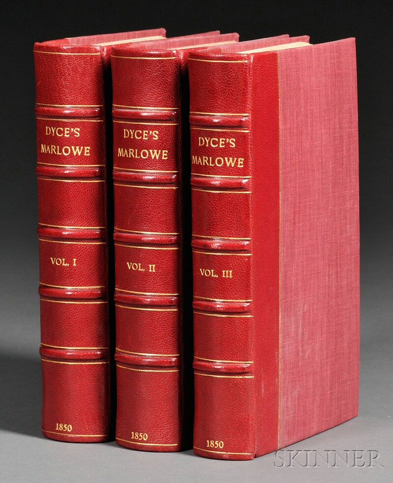 Appraisal: Decorative Bindings Marlowe Christopher - The Works of Christopher Marlowe