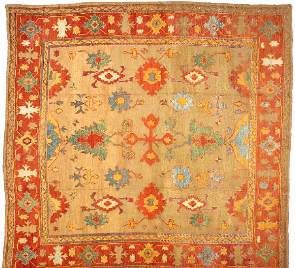 Appraisal: An Oushak carpet West Anatolia late th century size approximately