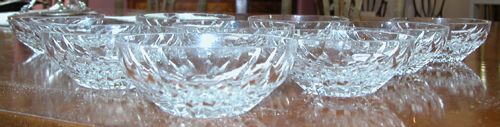 Appraisal: Title Cut Crystal Small Bowls Medium crystal Dimensions x x