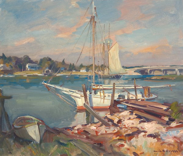 Appraisal: GRUPPE EMILE ALBERT American - ''At Dock Tarpon Springs'' Florida