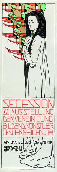 Appraisal: KURZWEIL Max - SECESSION XVII AUSSTELLUNG lithograph in colors printed