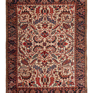 Appraisal: A Heriz Wool Rug th Century feet inches x feet