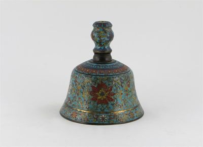 Appraisal: A Chinese cloisonn hookah base decorated with flowerheads and scrolling