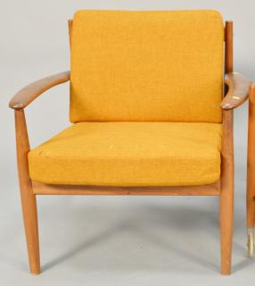 Appraisal: Grete Jalk lounge chair stamped France Son Grete Jalk lounge