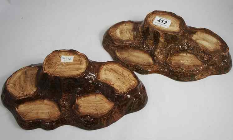 Appraisal: Beswick Tree Trunk Display Stands