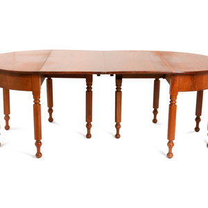 Appraisal: A Late Federal Dining Table height x length x depth