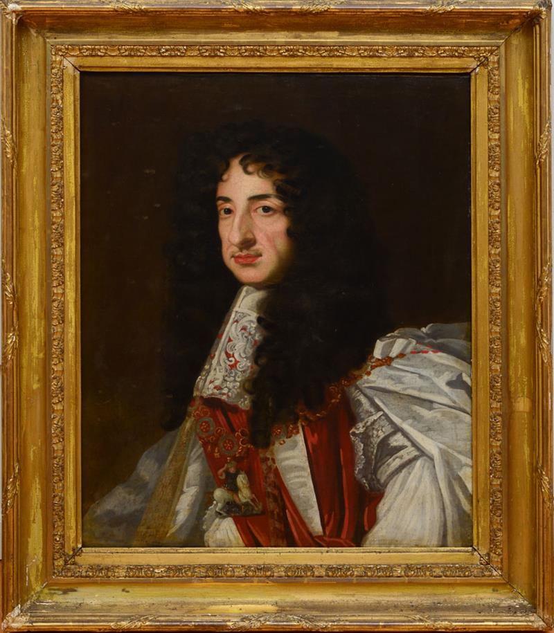 Appraisal: STUDIO OF JOHN MICHAEL WRIGHT c - PORTRAIT OF CHARLES