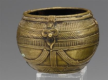 Appraisal: Good Indian brass lotta bowl th century or earlier Of