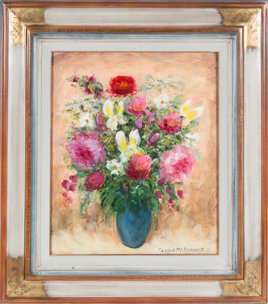 Appraisal: Sale Lot Harold McDundyer th century Iris et roses de