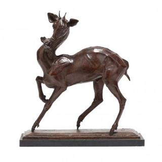 Appraisal: Walter Rotan MD circa the young gazelle depicted standing with