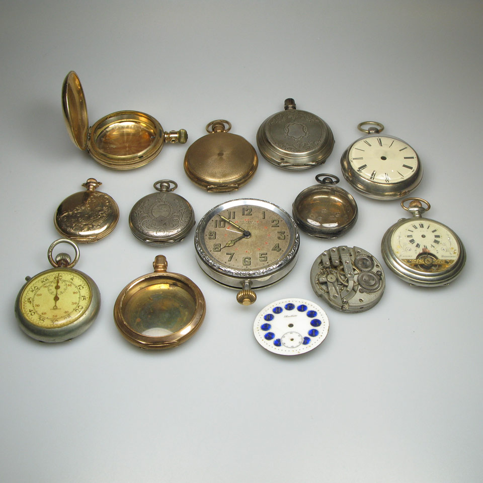 Appraisal: Quantity Of Watch Cases And Movements Etc