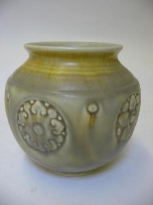 Appraisal: A ROYAL LANCASTRIAN EARTHENWARE VASE of baluster form designed and