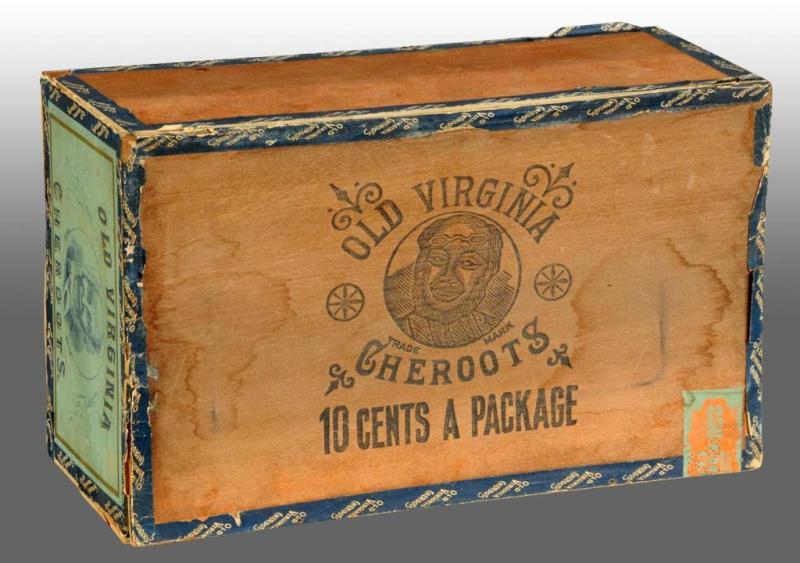 Appraisal: Old Virginia Cheroots Tobacco Display Box Description Circa late s