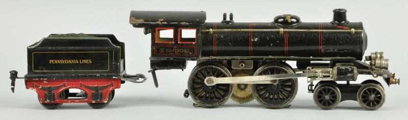 Appraisal: Marklin No E Engine PA Lines Tender Description German Gauge