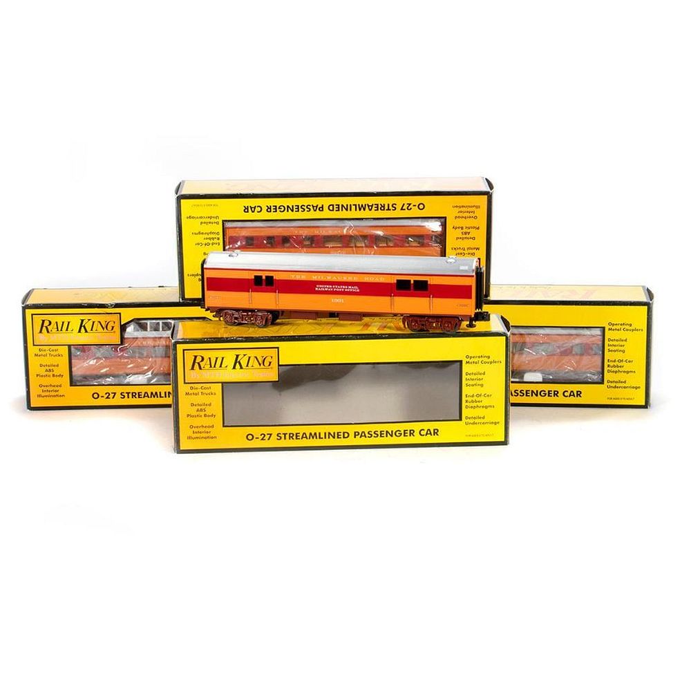 Appraisal: O Gauge MTH Rail King Milwaukee Road Streamline car set