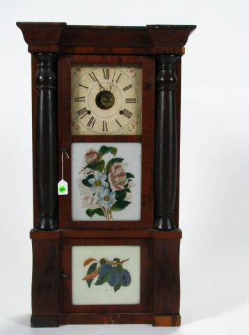 Appraisal: Antique Seth Thomas Mantle Clock reverse painted fruit and floral