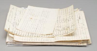 Appraisal: Civil War prisoner rosters manuscript pages in pencil and ink